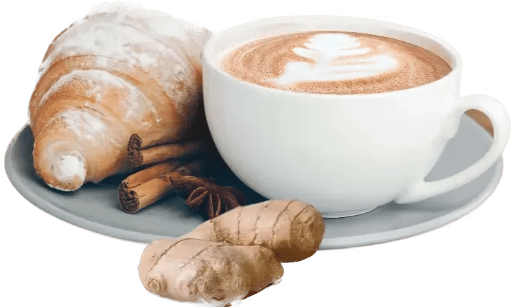 Ginger Latte in a cup